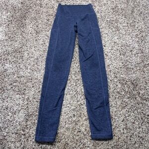 Aerie Offline Hugger Legging Hi Rise Blue Heathered XS Athletic Workout Gym‎